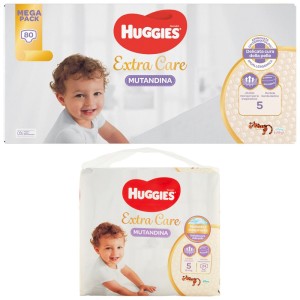Culotte à couches HUGGIES Extra Care taille 5 (12-17 kg), paquet de 96 (4 x 24)