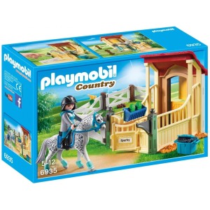 Playmobil Boîte Cavalière Cheval Appaloosa