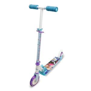 Smoby Toys- 750325 La Reine Des Neiges Patinette Pliable 2 Roues Avec Frein Arrière