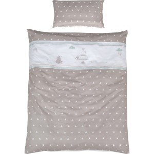 Roba Housse De Couette Coton Imprimé Beige 40x60 Cm / 100x135 Cm