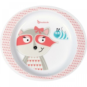 Badabulle Assiette Micro-ondes Blanc