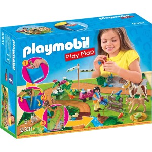 Playmobil 9328 Jeu De Construction Jouer La Carte Voyage Poney