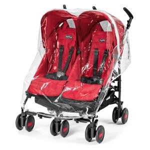 Housse de pluie pour poussette Aria Shopper Twin / Mini Twin Peg Perego