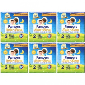 Pack de 2 couches Pampers Sole et Luna