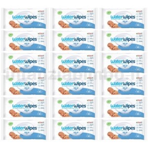 Lingettes humides WaterWipes 60 pièces, 18 paquets de 60 (1080 pièces)