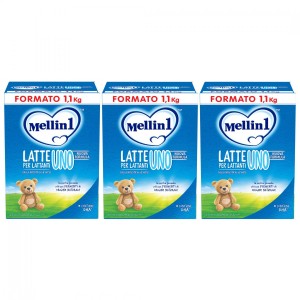 3 PAQUETS - Lait en poudre Mellin Uno 1,1 kg