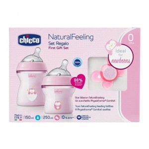 Chicco Coffret Cadeau Naissance Natural Feeling Rose