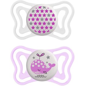 Tétine Chicco Physio Forma Light Glow Silicone Rose Baleine 2-6 m