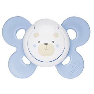 Succhietto Chicco Physio Comfort Silicone Orsetto Celeste Bianco 0-6m 