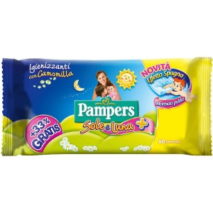 Lingettes Pampers Sole & Luna 60 pcs