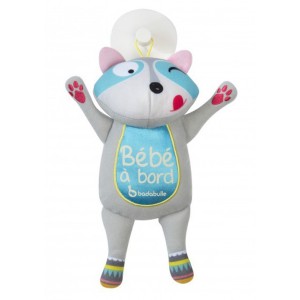 Badabulle Phosphorescent Racoon Accessoire Motif Bébé à Bord
