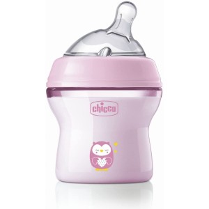 Chicco Biberon Natural Feeling 0m+ 150ml Rose
