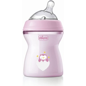 Chicco Biberon Natural Feeling 2m+ 250ml Rose