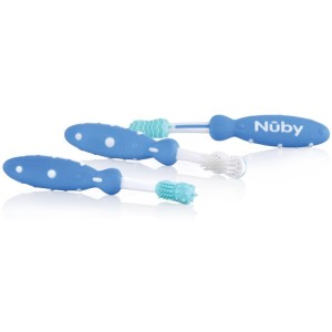 Ensemble de 3 brosses à dents d'éducation dentaire Nuby