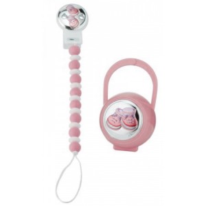 Set Chaîne Valenti + Porte-tétine Rose Chaussures