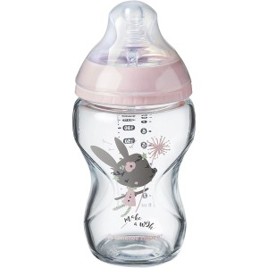 Biberon en verre Tommee Tippee 250 ml Rose