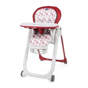 Chicco Chaise Haute Progres5 4 Roues Configurations Red