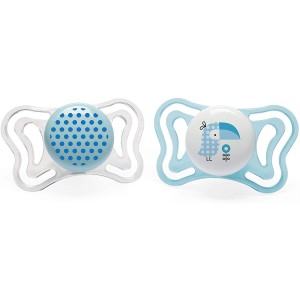 Chicco Physio Forma Light Silicone Sucette Bleu Clair Transparent 2-6 m