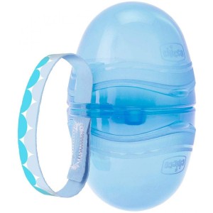 Chicco Double Boîte à Sucettes Bleu