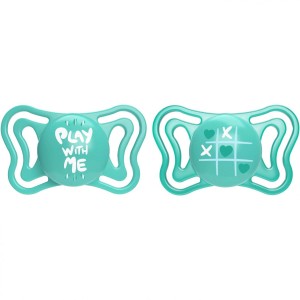 Sucette Chicco Physio Forma Light Transparent Silicone Bleu 16-36 m