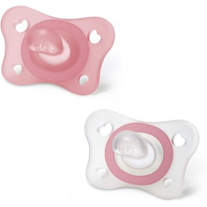 Chicco PhysioForma Caoutchouc 2-6m Silicone 2pcs pour petite fille