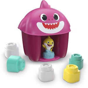 Soft Bricks Clementoni Clemmy Baby Shark Seau Violet 6 Pcs
