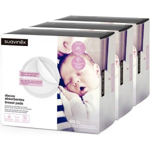 Coussinets d'allaitement Suavinex 3 x 60 (180 pcs.)