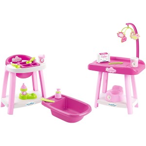 Mega Set Nursery pour poupées Ecoiffier 3 en 1