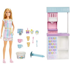 Playset Barbie Magasin de crème glacée