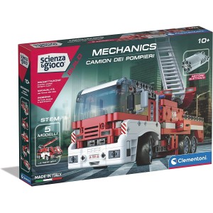 Jeu de construction Camion de pompier mécanique Clementoni