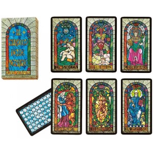 Carte Dal Negro Le Tarot du Vitrail par Luigi Scapini