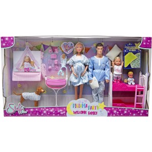 Simba Steffi Love Dolls Set Pyjama Party Welcome Family