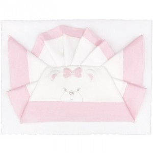 Ensemble de draps Andy & Helen pour Maxi Lit Brodé D52 3 pcs Rose