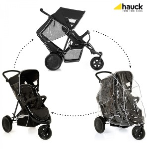 Hauck Poussette Double Freerider Noir