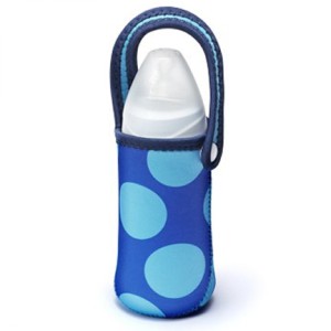 Porte-bouteille en Néoprène Forty Weeks Blue Pois