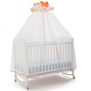 Voile Billo et Ball Tulle Blanc Sbiego Orange