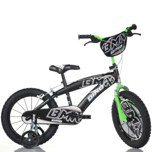 Dino Bikes Vélo BMX Noir / Vert 14 Pouces