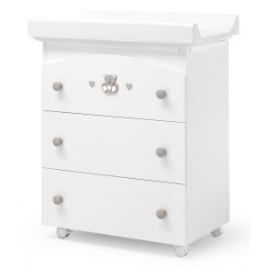 Commode Erbesi Charly Tortora Blanc