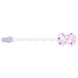 Clip Chicco Con Catenella Rosa Stelle