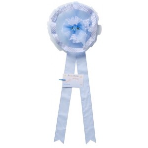 Noeud Naissance Andy & Helen Tulle 24 cm Ciel