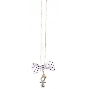 Collier nœud blanc doux Innocenti Argenti