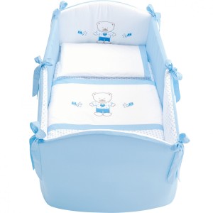 Ensemble de couette amovible Pali bleu clair Zoe
