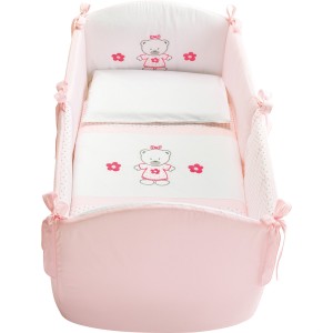 Ensemble de couette amovible rose Zoe Pali