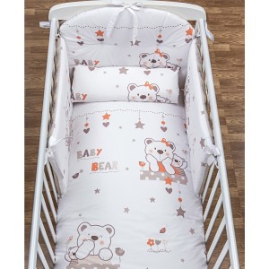 Complet Couette Picci Mami Set 3 pièces Imprimé Sfilabile Cod.51.18 Crème