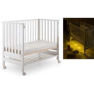 Lit Azzurra Design Contact Light Blanc avec éclairage