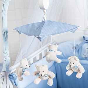 Giostrina Musicale Per Lettino Con Carrillon Mami Azzurro