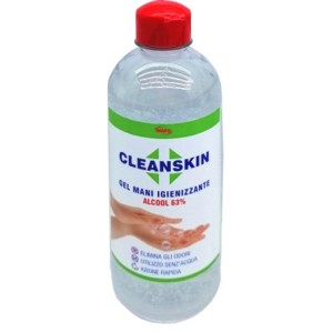 Gel désinfectant pour les mains 63% d'alcool nettoyant pour la peau 500 ml