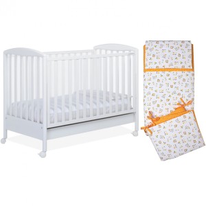 Lit bébé Lucy White de Foppapedretti avec ensemble de couette