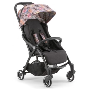 Poussette Pali Magic Tartan Fermeture Automatique avec Capuche