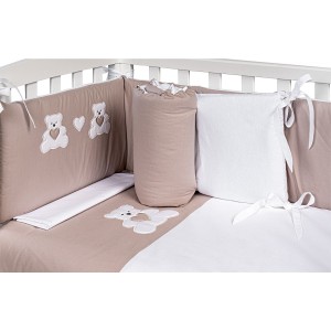 Ensemble de couette pour lit bébé Picci Lella Orso Cuore